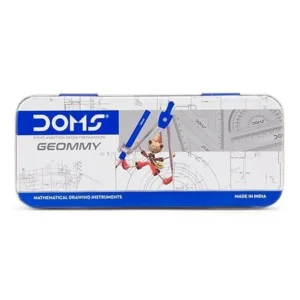 Doms Geommy Mathematical Drawing Instrument Box | Ensures Accuracy & Perfection | Geometry Box For Students | Set of 10 Instruments Pack of 1