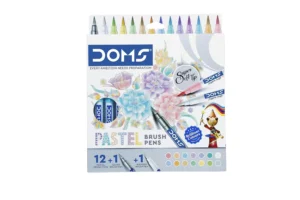 Doms Pastel Brush Pens (14 Shades | 12 + 1 + 1) (Pack of 1)
