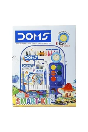 Doms Painting Kit | Perfect Value Pack | Kit for School Essentials | Gifting Range for Kids | Combination of 9 Painting & Coloring Items | Pack of 1 Multicolor