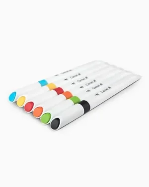 Camlin Camel Brush Pens – 6 Brilliant Shades (Pack of 1) | Flexible Brush Tip, Smooth Ink Flow, Ideal for Calligraphy, Doodling & Art Work - Total 6 Shades New Pack