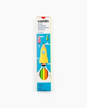 Nova Glowing Triangular Pencil, Pack of 50 Pencil with 5 Sharpner