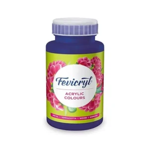 Fevicryl Acrylic Colour Mauve, 500ml, Art and Craft, DIY Paint, Rich Pigment, Non-Cracking for Canvas, Wood, Leather, Earthenware, Metal | Ideal for Artists, Students, Hobbyists