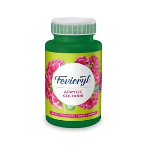 Fevicryl Acrylic Colour Dark Green 500ml | Art & Craft, DIY, Rich Pigment, Non-Craking Paint for Canvas, Wood, Leather, Earthenware, Metal | Ideal for school projects, Hobbyists, Artists