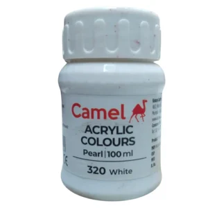 Camlin Kokuyo Fabrica Acrylic Ultra Colour -100ml - Pearl White (320) (Pack of 1)